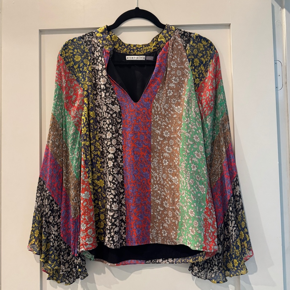 Alice + Olivia Prija Blouse, Size M